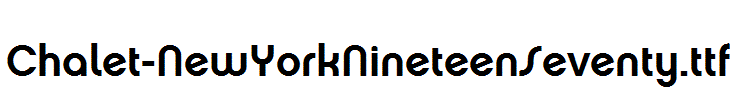 Chalet-NewYorkNineteenSeventy.otf