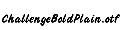 ChallengeBoldPlain.otf