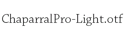 ChaparralPro-Light.otf