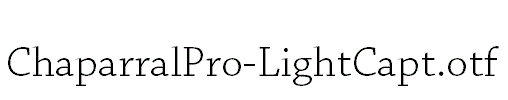 ChaparralPro-LightCapt.otf