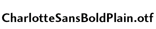 CharlotteSansBoldPlain.otf