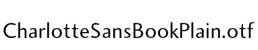 CharlotteSansBookPlain.otf