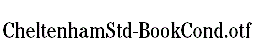 CheltenhamStd-BookCond.otf