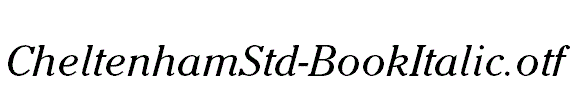 CheltenhamStd-BookItalic.otf