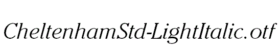 CheltenhamStd-LightItalic.otf