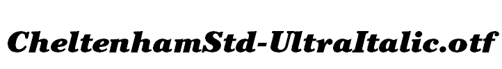 CheltenhamStd-UltraItalic.otf