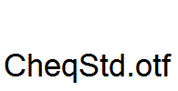 CheqStd.otf