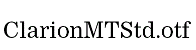 ClarionMTStd.otf