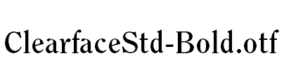 ClearfaceStd-Bold.otf