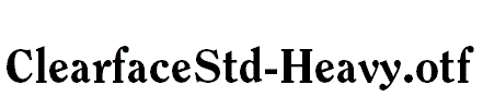 ClearfaceStd-Heavy.otf