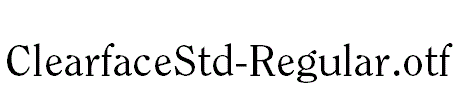 ClearfaceStd-Regular.otf