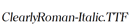 ClearlyRoman-Italic.TTF
