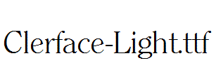 Clerface-Light.ttf