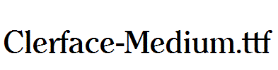 Clerface-Medium.ttf