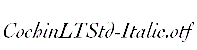 CochinLTStd-Italic.otf