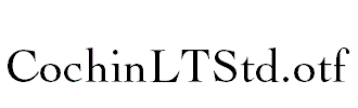 CochinLTStd.otf