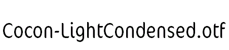 Cocon-LightCondensed.otf