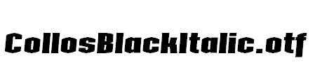 CollosBlackItalic.otf