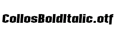 CollosBoldItalic.otf