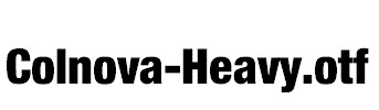 Colnova-Heavy.otf