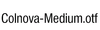 Colnova-Medium.otf
