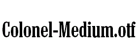 Colonel-Medium.otf