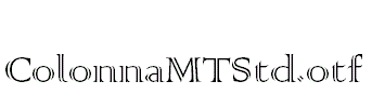 ColonnaMTStd.otf