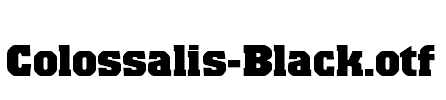 Colossalis-Black.otf