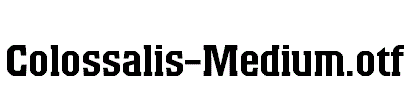 Colossalis-Medium.otf