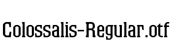Colossalis-Regular.otf