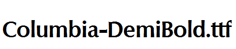 Columbia-DemiBold.ttf