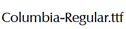 Columbia-Regular.ttf