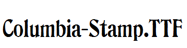 Columbia-Stamp.TTF