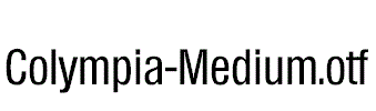 Colympia-Medium.otf
