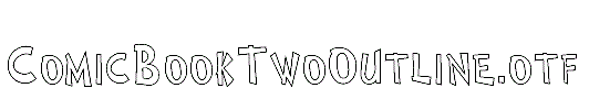 ComicBookTwoOutline.otf
