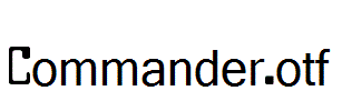 Commander.otf
