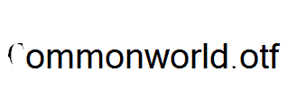 Commonworld.otf