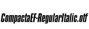 CompactaEF-RegularItalic.otf