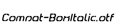 Comsat-BoxItalic.otf