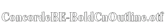 ConcordeBE-BoldCnOutline.otf