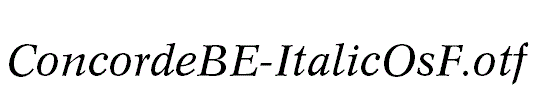 ConcordeBE-ItalicOsF.otf