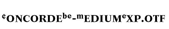 ConcordeBE-MediumExp.otf