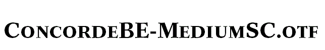 ConcordeBE-MediumSC.otf