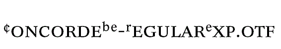 ConcordeBE-RegularExp.otf