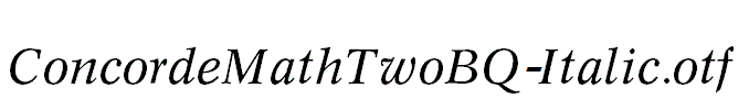 ConcordeMathTwoBQ-Italic.otf