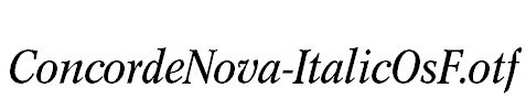 ConcordeNova-ItalicOsF.otf