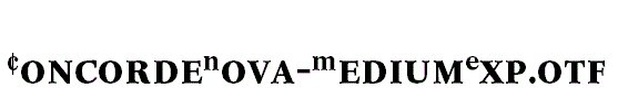 ConcordeNova-MediumExp.otf