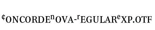 ConcordeNova-RegularExp.otf