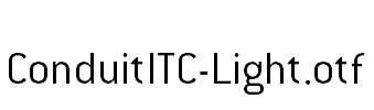 ConduitITC-Light.otf