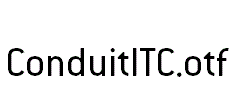 ConduitITC.otf